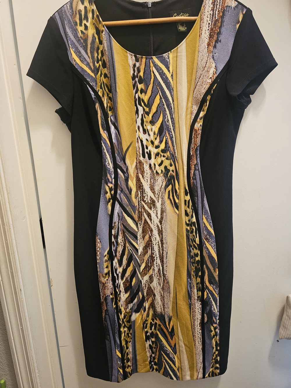 Cartise Knee-length Multicolor Animal Print Dress